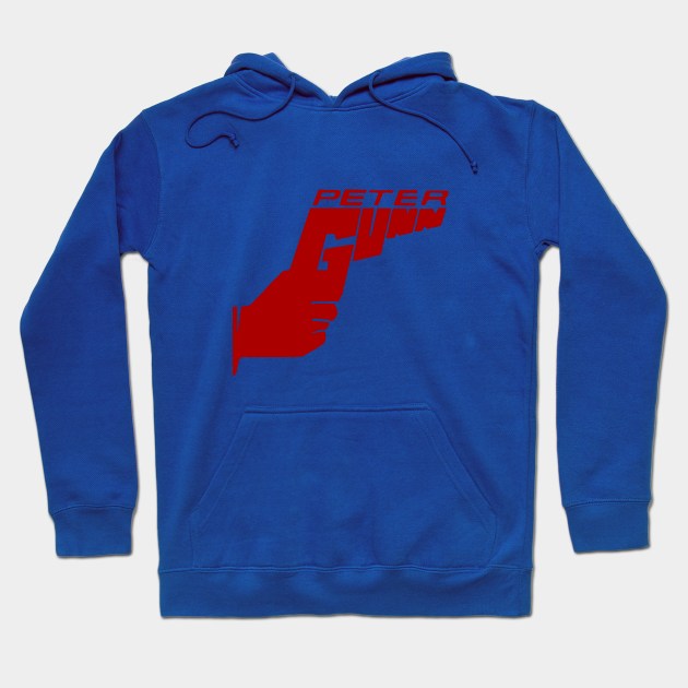 Peter Gunn - Gun Logo - 50s Tv Show Hoodie by wildzerouk